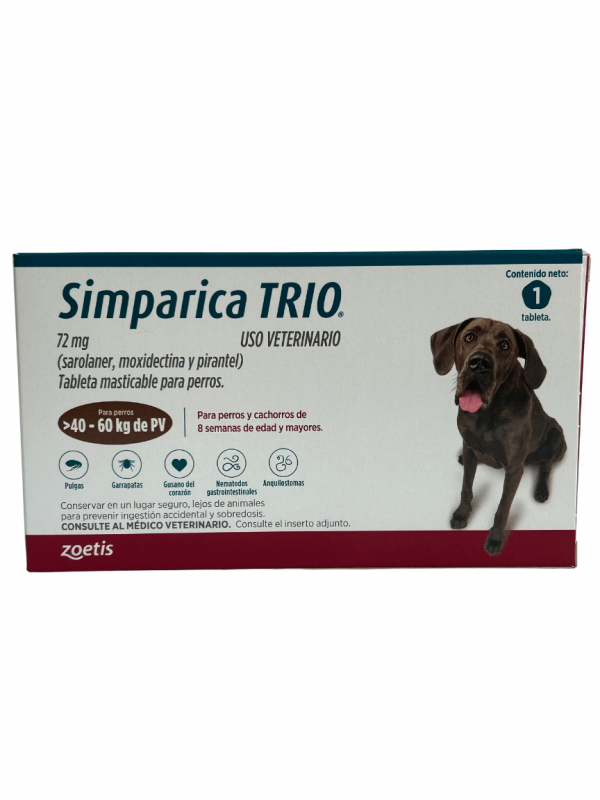 SIMPARICA TRIO CAFE (40.1 - 60 KG) 1 TAB